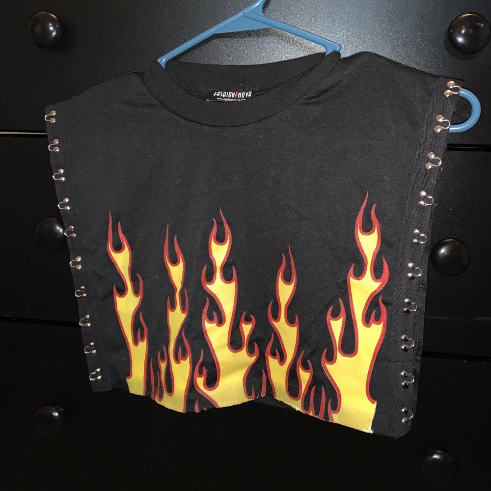 Flame Crop Top